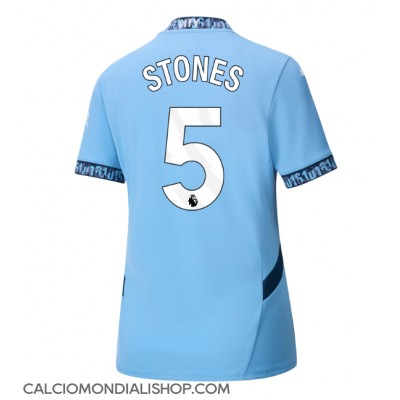 Maglie da calcio Manchester City John Stones #5 Prima Maglia Femminile 2024-25 Manica Corta Maglie da calcio Manchester City John Stones #5 Prima Maglia Femminile 2024-25 Manica Corta